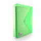 PVC Папка Office box А4+,с уширение и перфорация зелена 35736