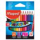 MAPED Цветни моливи 12 цвята PEPS FSC къси 9832500
