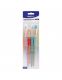 Четки Soft grip Pastel, 4 бр., кръгли - 2, 6, 10, плоска - 12   59191