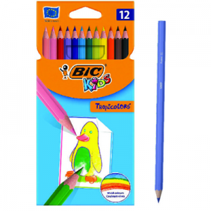 Цветни моливи BIC KIDS TROPICOLORS - 12 цв