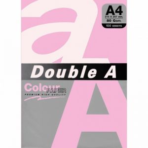 Цветна хартия DOUBLE - A4,80 гр.100 л. Pink