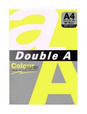 Цветна хартия DOUBLE - A4,80 гр.500 л. Lemon