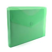 PVC Папка Office box А4+,с уширение прозрачно зелена 90736