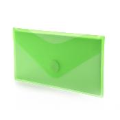 PVC Папка DL с велкро,12х22.5 см.зелена 90536