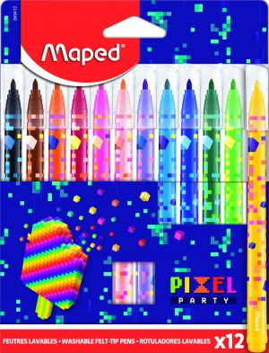 MAPED Флумастери PIXEL PARTY 12 цвята. 9845413