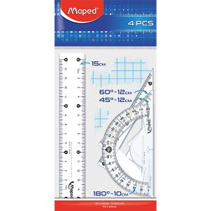 Комплект за чертане 4 ч.15 см.линия Maped 9242815