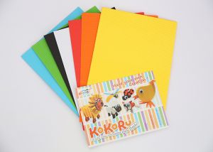 Гофрирана хартия А4, 8 цвята - наситени