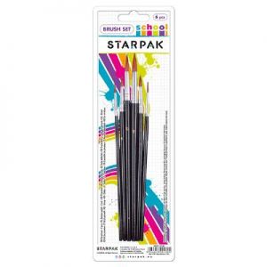 Комплект четки за рисуване 6 бр. обли 132140 Starpak