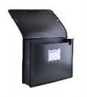 PVC Папка Office box A4+,с ластик и уширение,черна 51315
